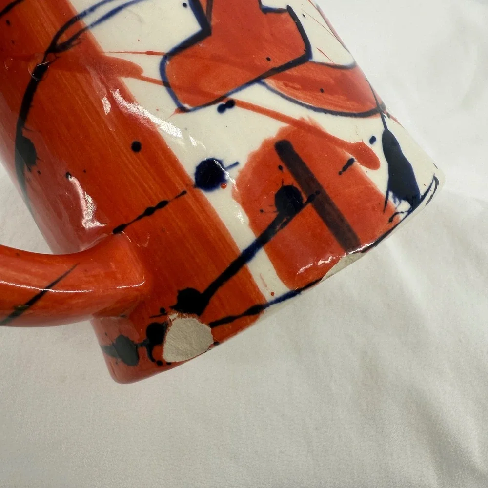 Auburn Tigers AU Coffee Mug Orange Blue White 16oz Art Artsy Drinkware War Eagle